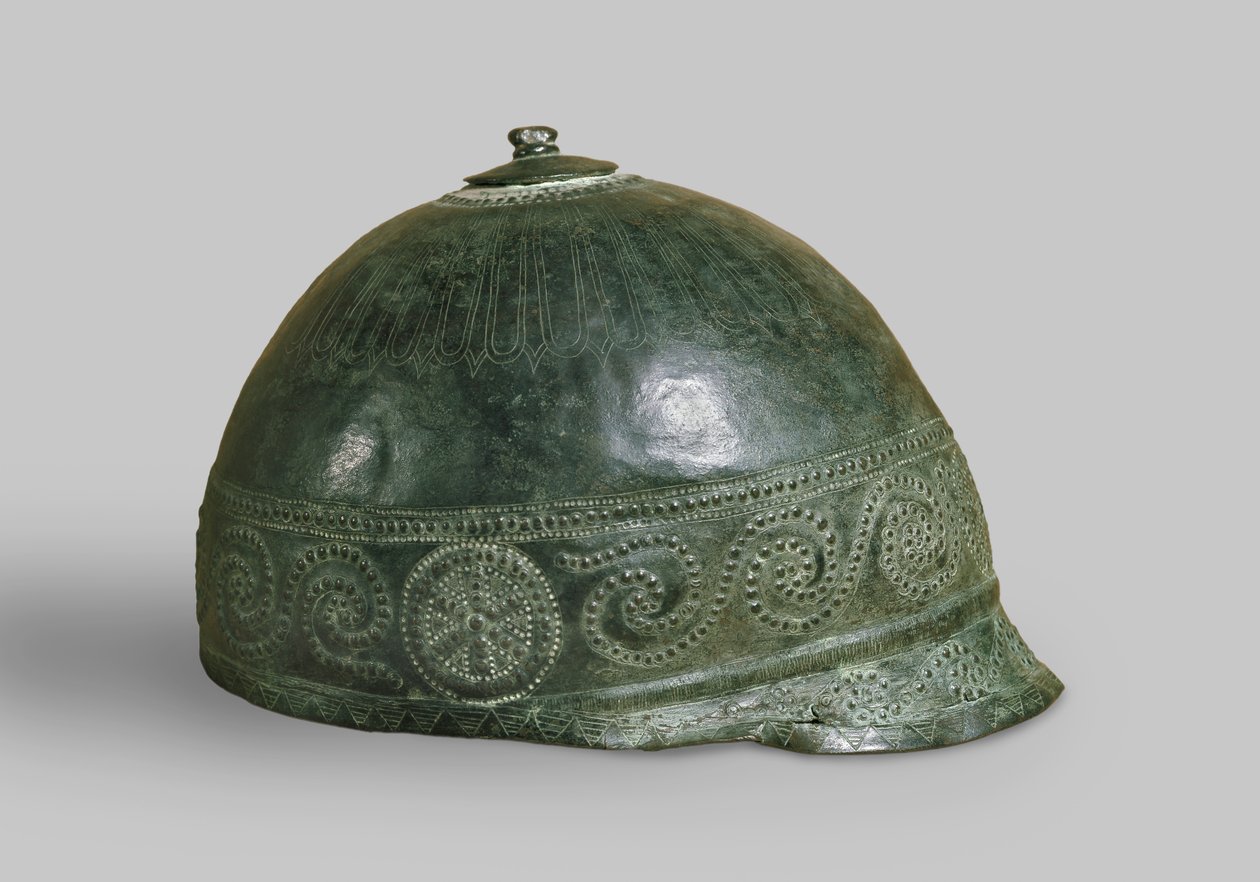 Capacete Italo-Celta, século III aC (bronze) de Celtic