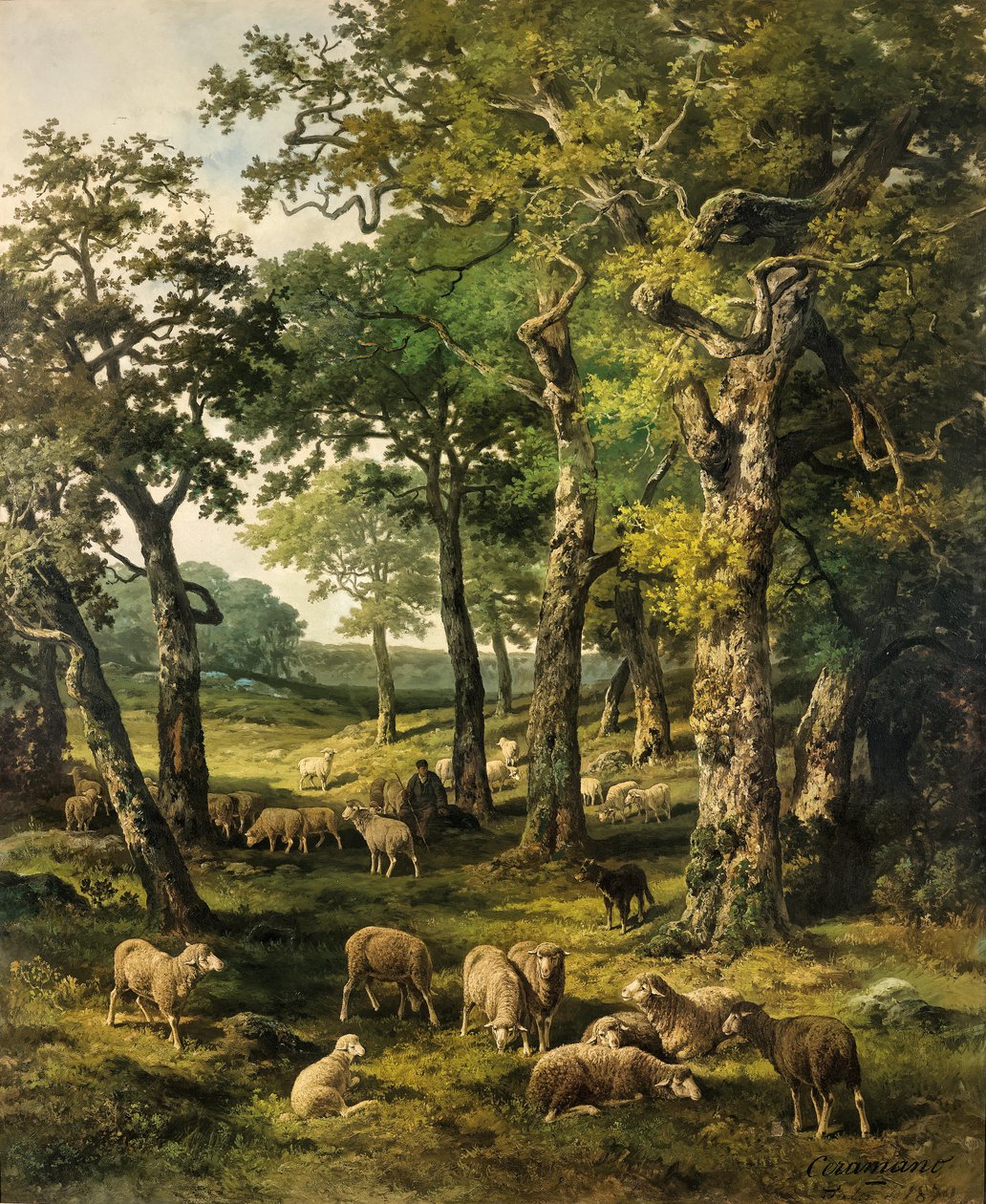 Uma manhã de verão na floresta de Fontainebleau de Ceramano
