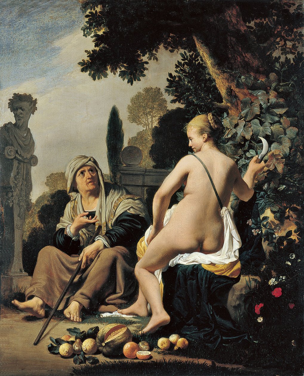 Vertumnus e Pomona de Cesar Boetius van Everdingen