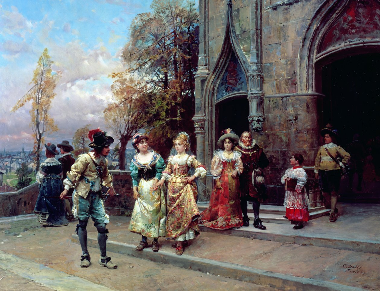 O namoro, 1888 de Cesare Auguste Detti