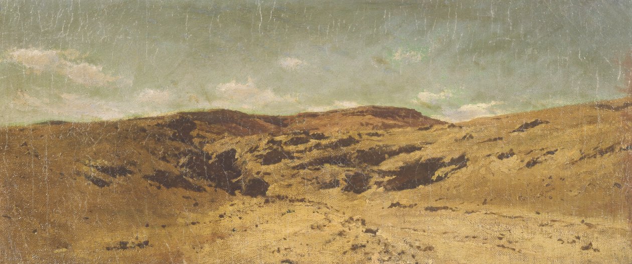 Paisagem do deserto com caravana de Cesare Biseo
