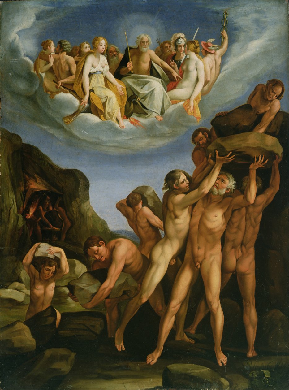 A Batalha dos Deuses e Gigantes de Cesare Rossetti