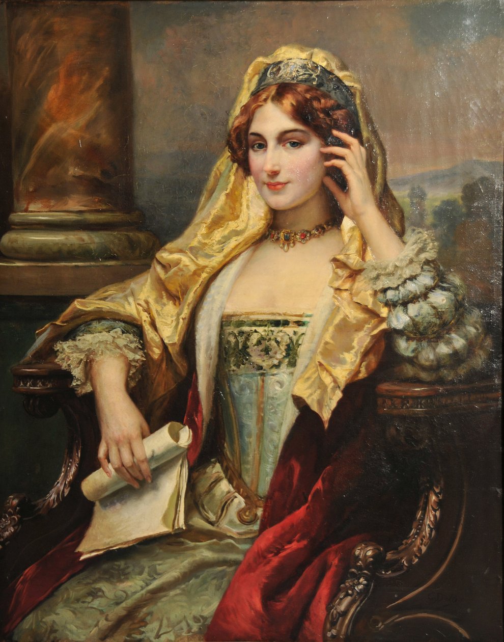 Meditação, 1880. de Cesare Agostino Detti