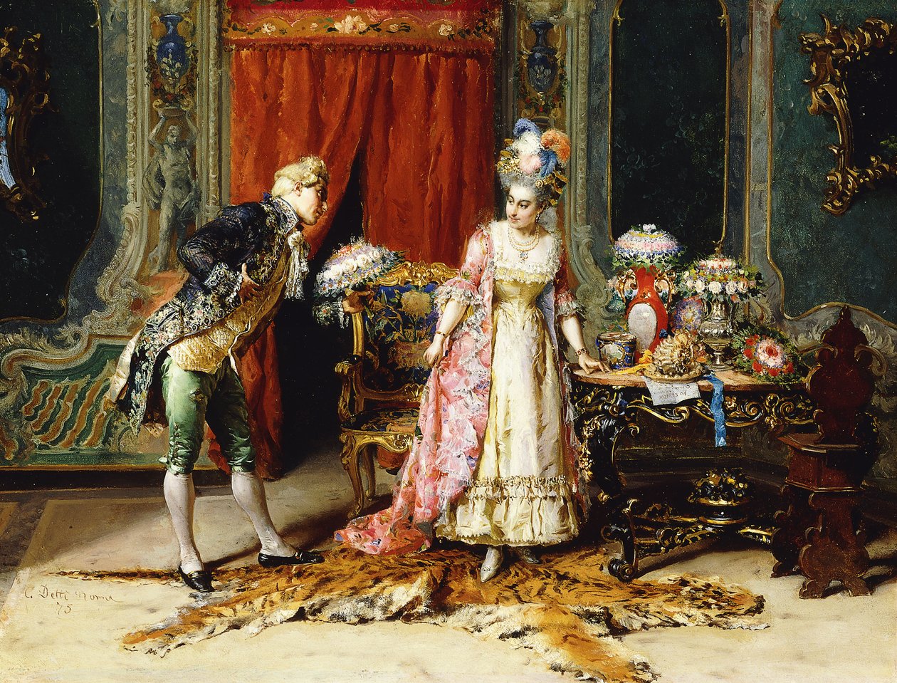 Flores para sua senhoria, 1875 de Cesare Auguste Detti