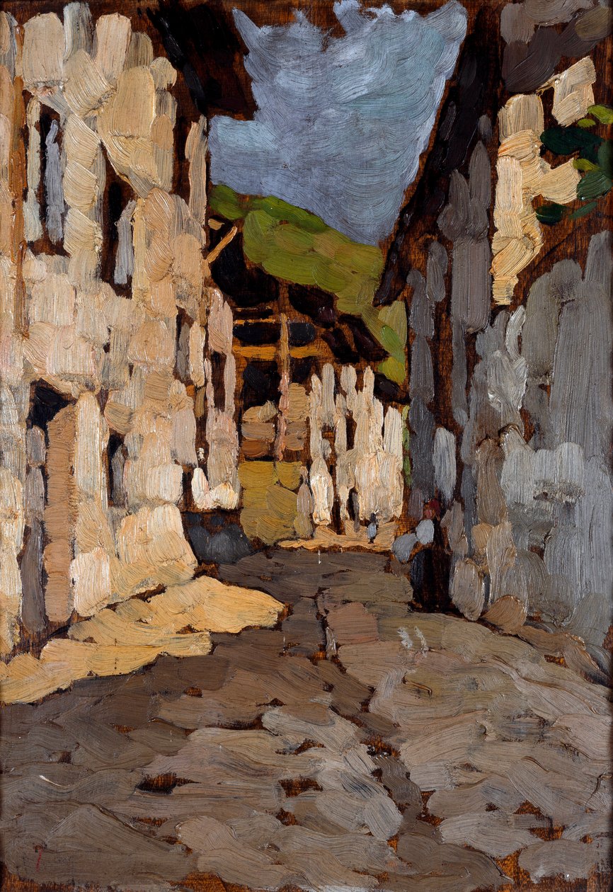 Casas de campo (óleo sobre tela de Cesare Balbi di Robecco