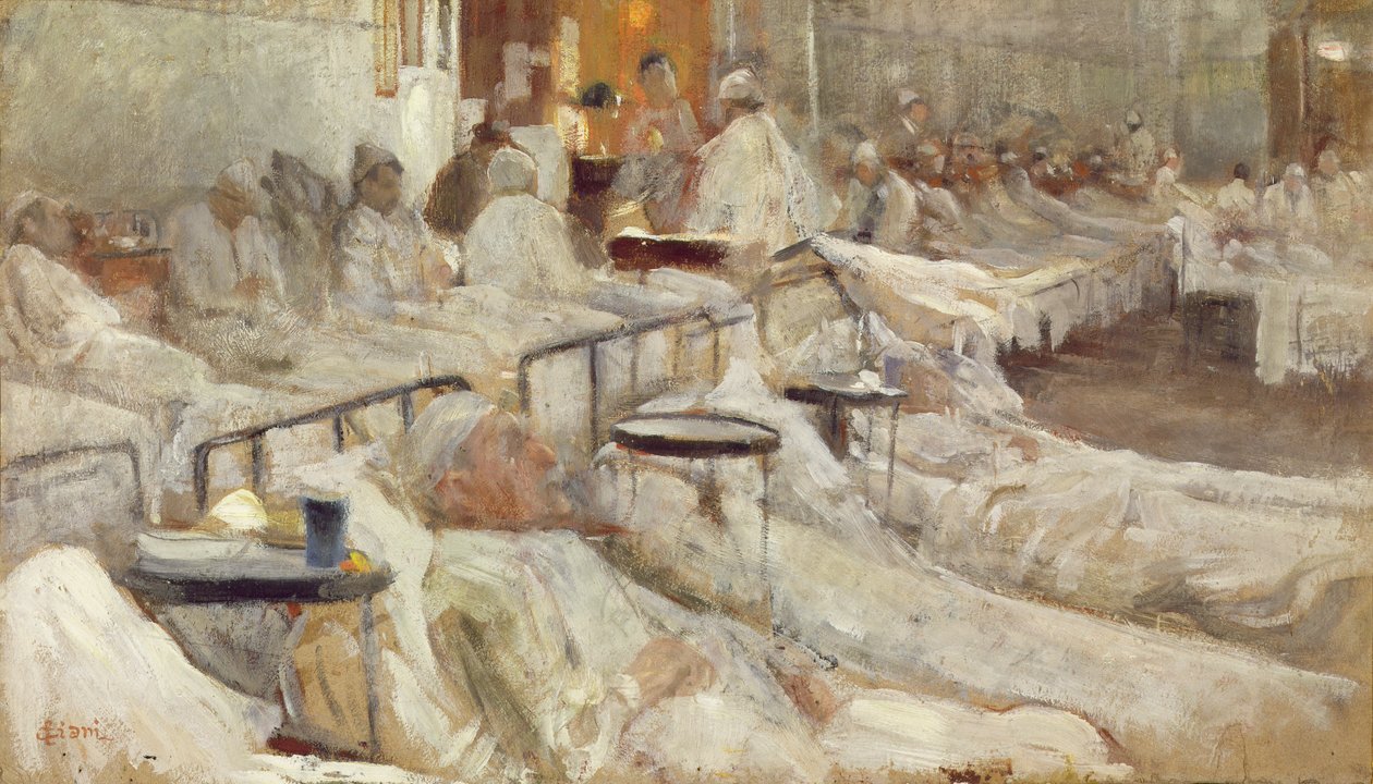 A enfermaria do hospital de Cesare Ciani