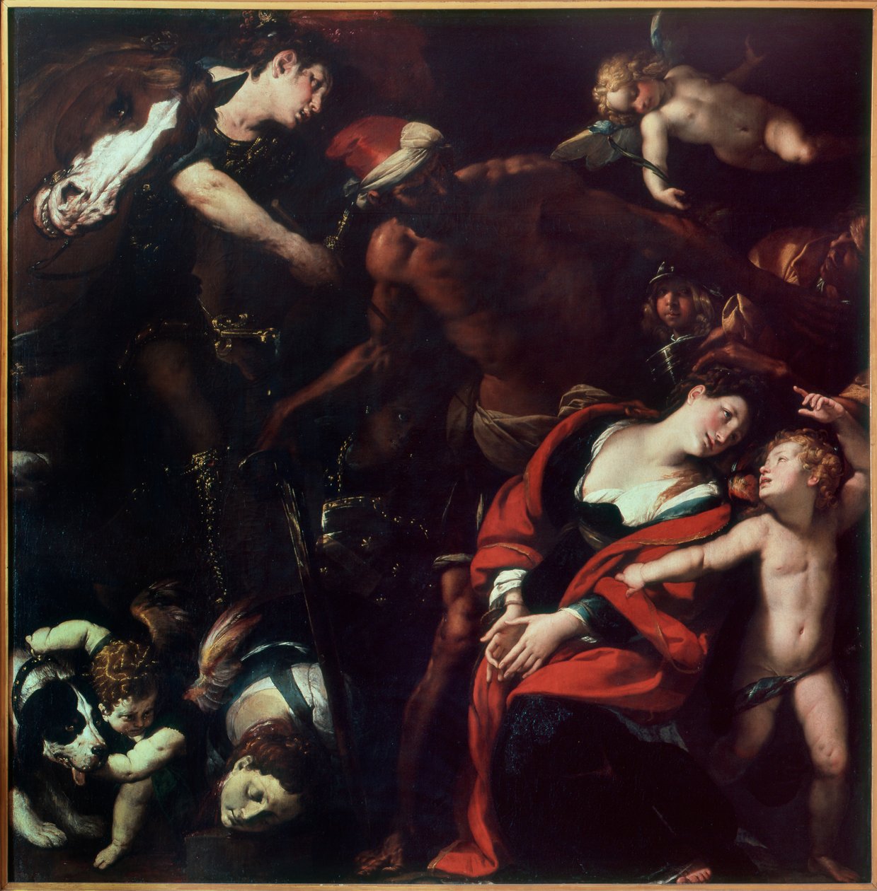 O martírio de Santa Rufina e Santa Secunda (A pintura de três artistas) de Cesare Morazzone Pier Francesco and Cerano Procaccini