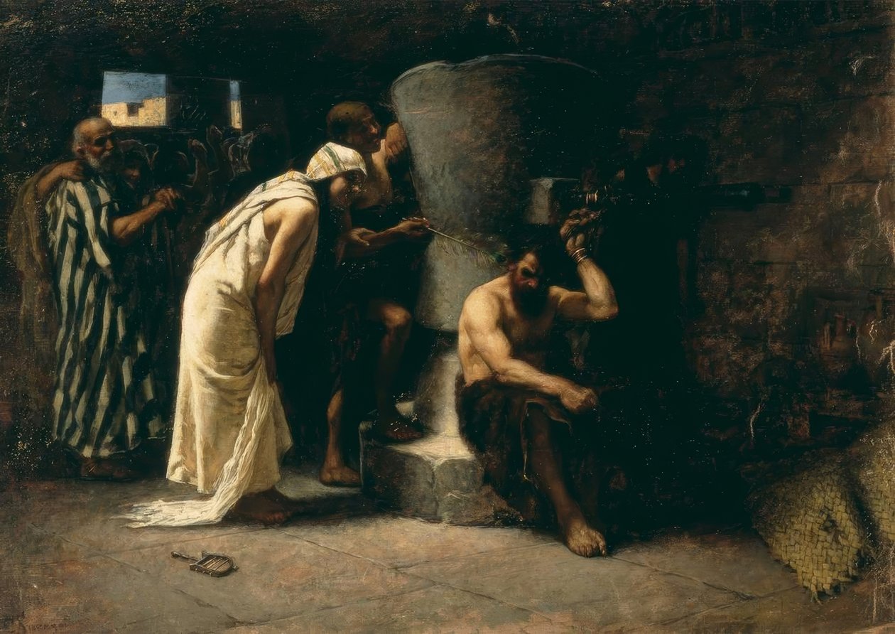 C.Saccaggi, Simson in der Mühle de Cesare Saccaggi