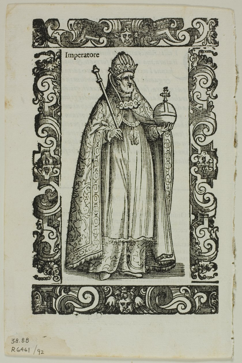 Folha de Habiti antichi e moderni, placa 92 de Xilogravuras de Livros do Século XVI de Cesare Vecellio