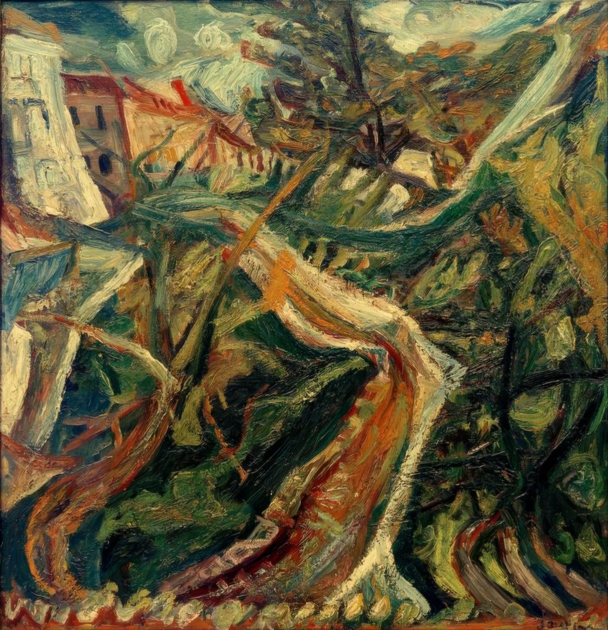 Soutine Road, Dermin de la Fontaine des Tins em Céret de Chaim Soutine