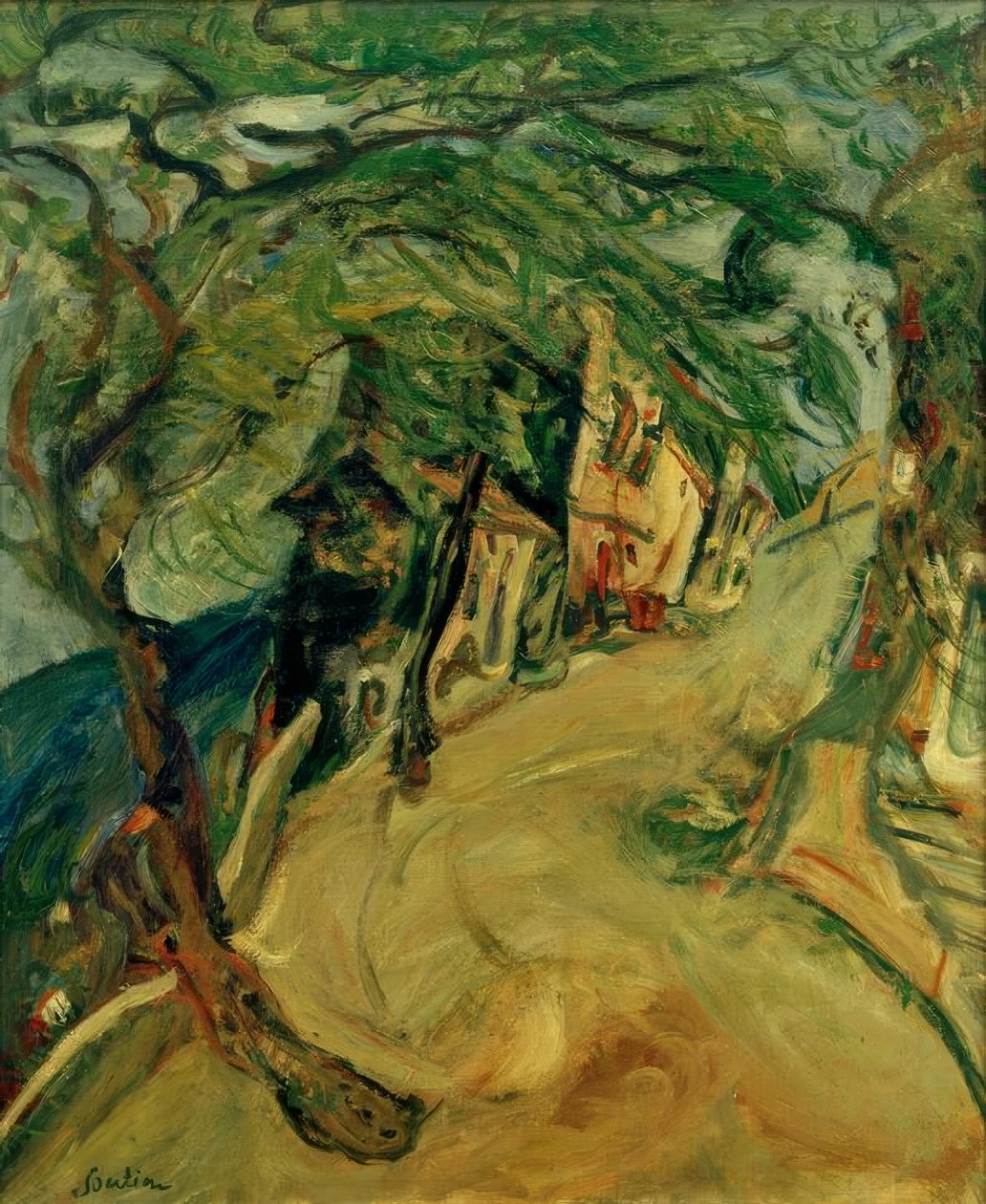 Ch. Soutine, O caminho para a colina de Chaim Soutine