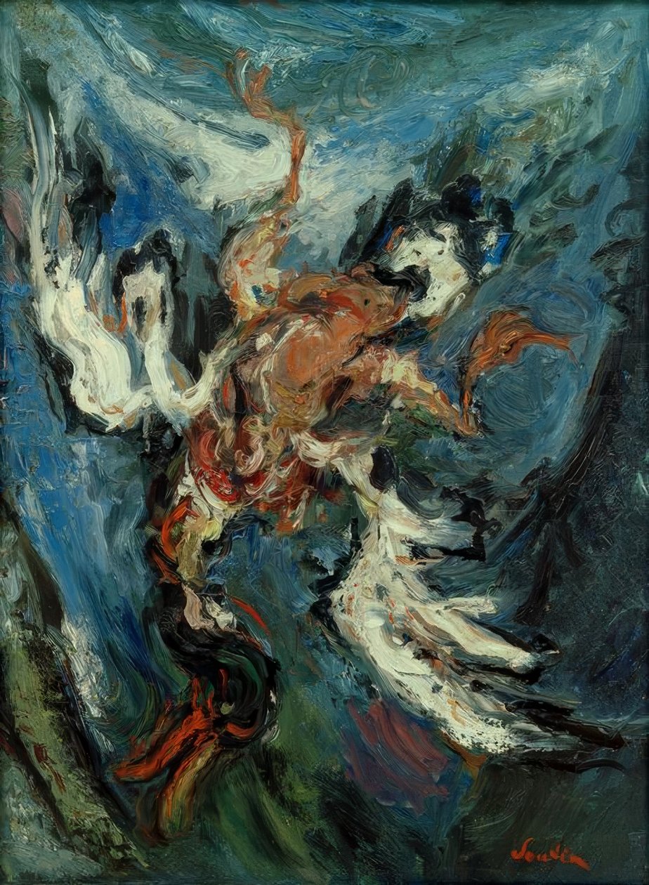 Ch. Soutine, pato em um fundo azul de Chaim Soutine