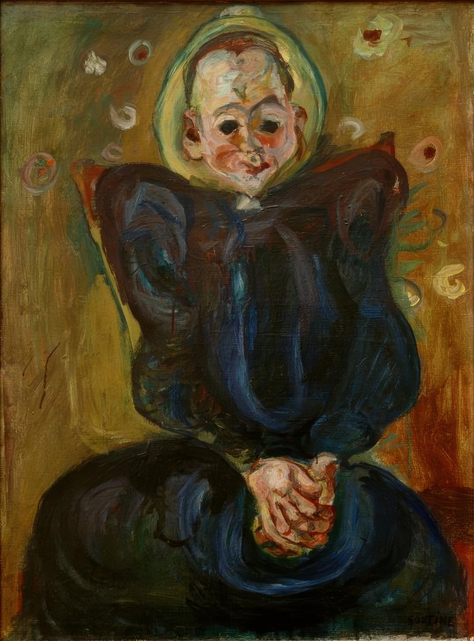 Ch. Soutine, mulher de vestido azul de Chaim Soutine