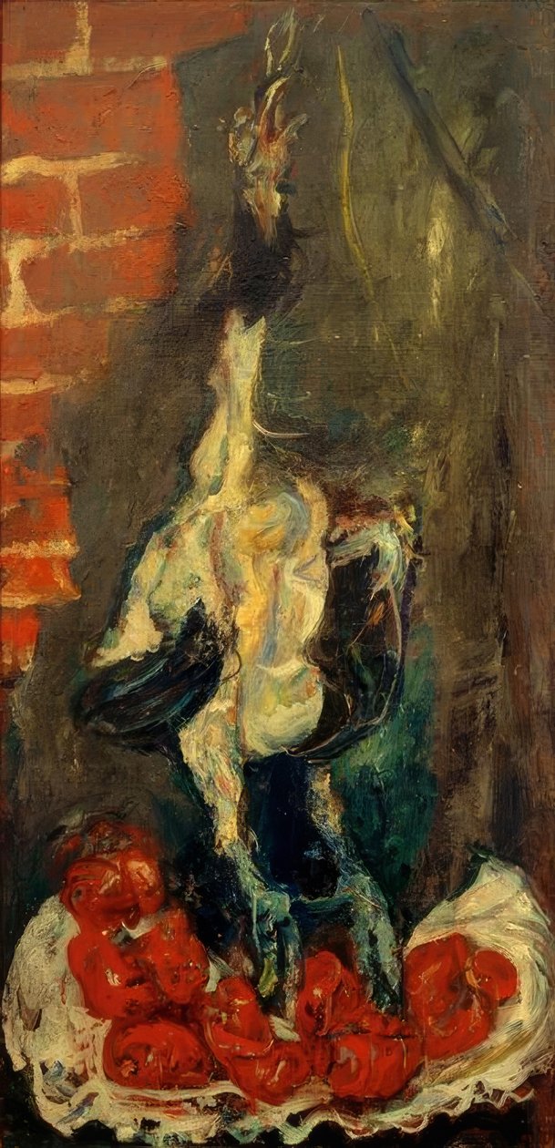 Ch. Soutine, Galo Depenado e Tomate de Chaim Soutine