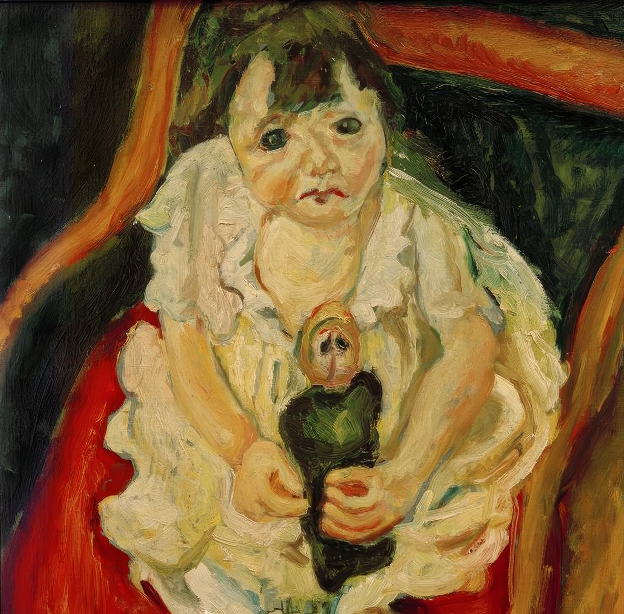Ch. Soutine, menina com boneca de Chaim Soutine
