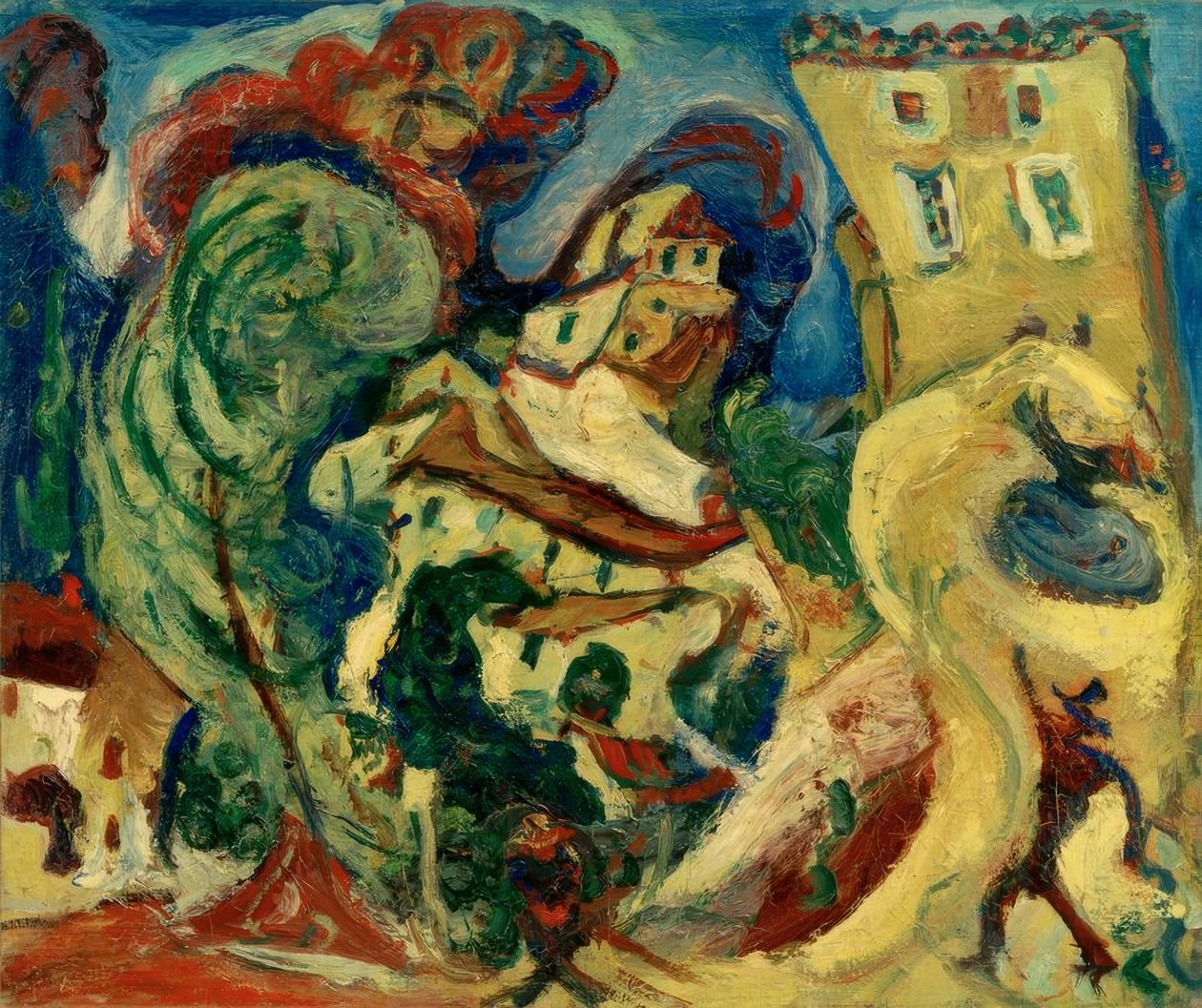 Ch. Soutine, paisagem perto de Cagnes de Chaim Soutine