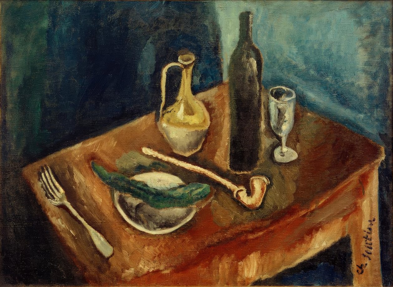 Ch. Soutine, ainda vida com um cano de Chaim Soutine