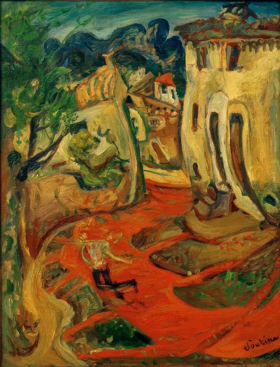CH. Soutine, Strasse em Cagnes de Chaim Soutine