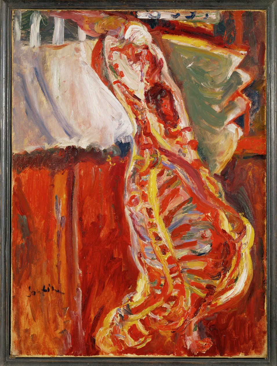 Meio-lado de carne de vaca, c.1922-23 (pintura sobre tela) de Chaim Soutine
