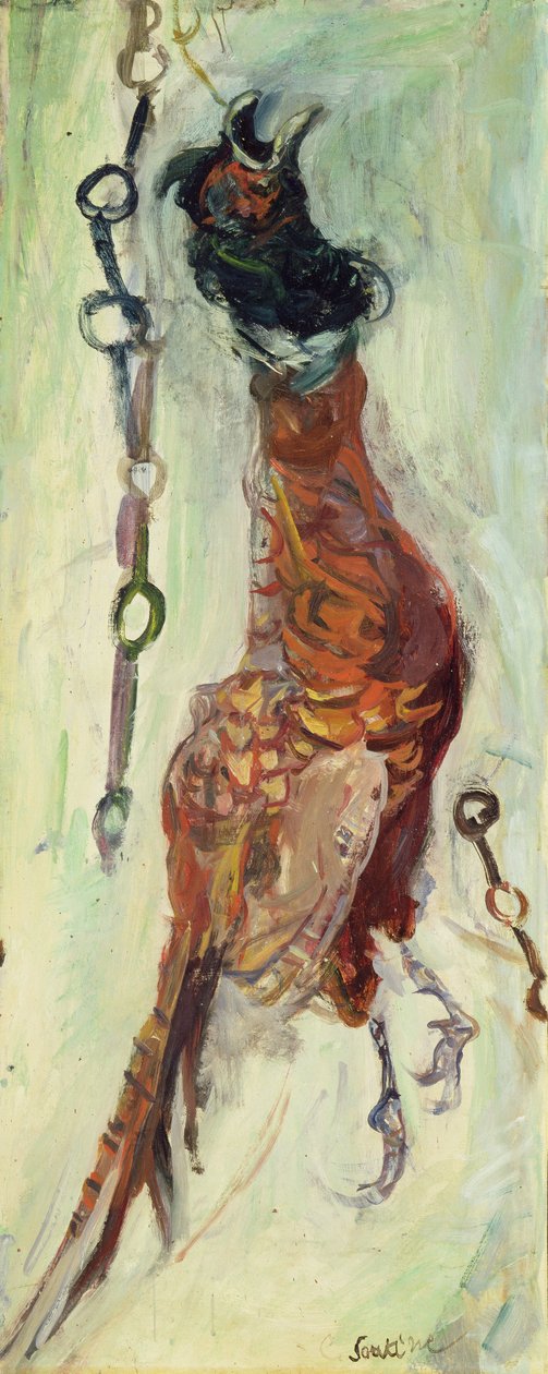 Hanging Pheasant, c.1925-30 (óleo sobre tela) de Chaim Soutine