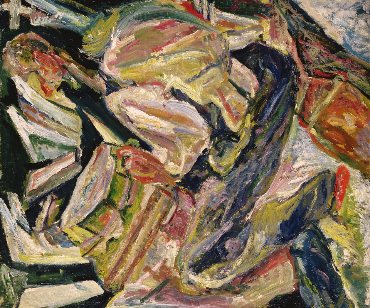 Seated Man, c.1920-29 (óleo sobre tela) de Chaim Soutine