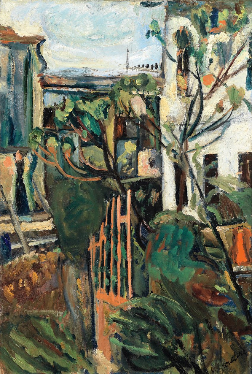 Casa perto de Paris Casa perto de Paris, 1918 de Chaim Soutine