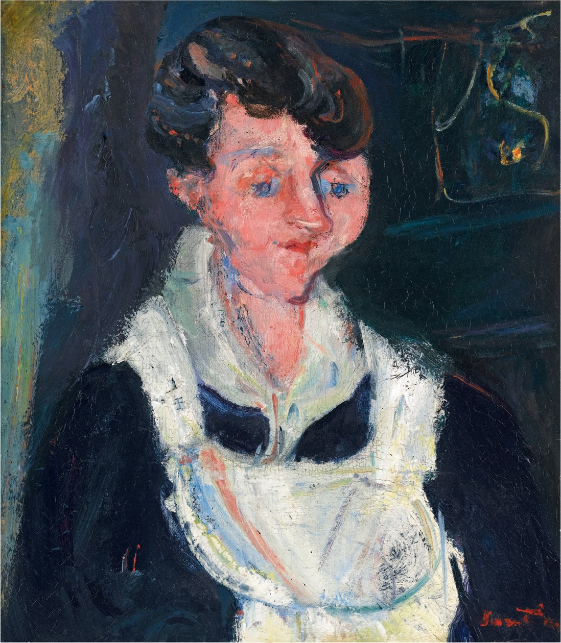 La Soubrette (Criada à espera), c.1933 (óleo sobre tela) de Chaim Soutine