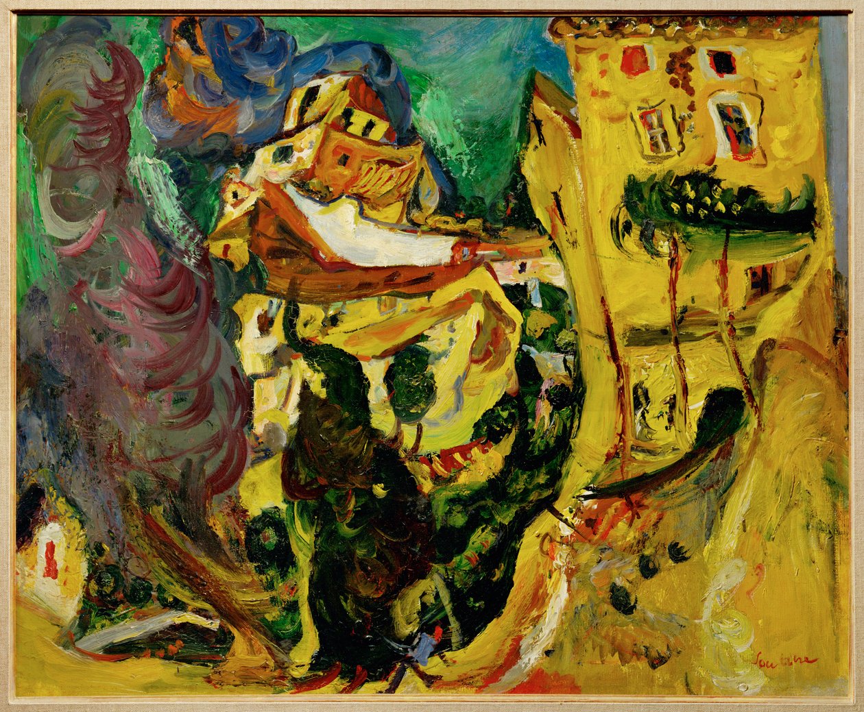 Paisagem de Cagnes (pintura sobre tela) de Chaim Soutine
