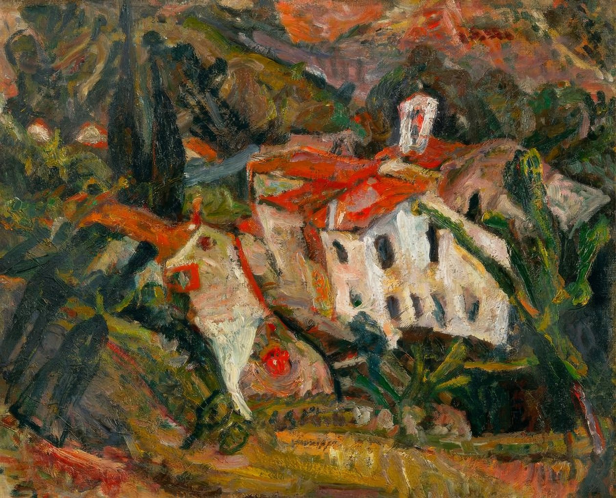 Paisagem em Céret de Chaim Soutine
