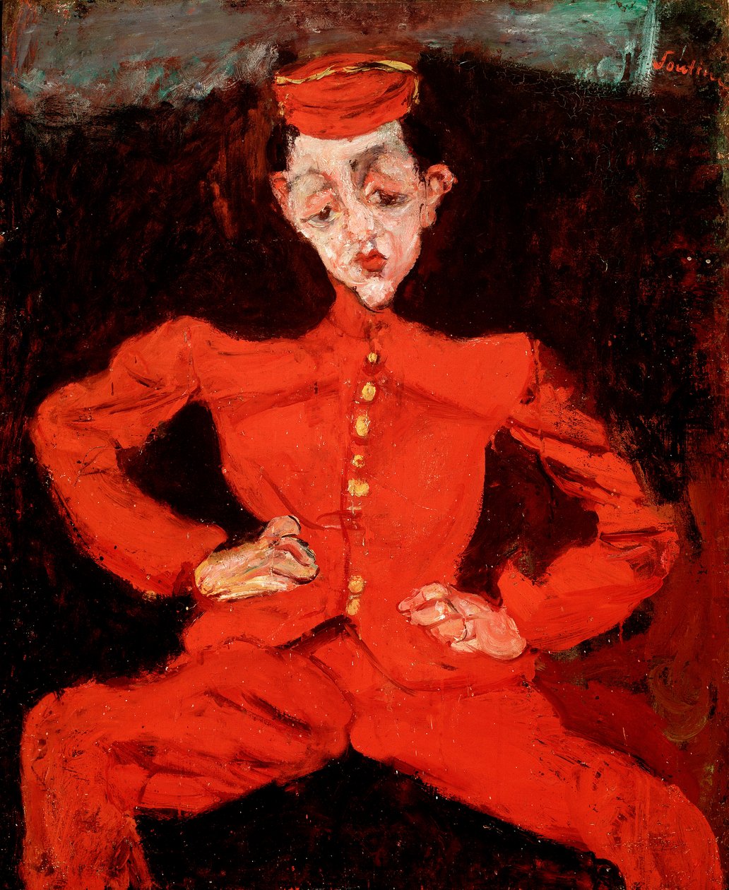 Pintura do Noivo por Chaim Soutine (1894-1944) de Chaim Soutine