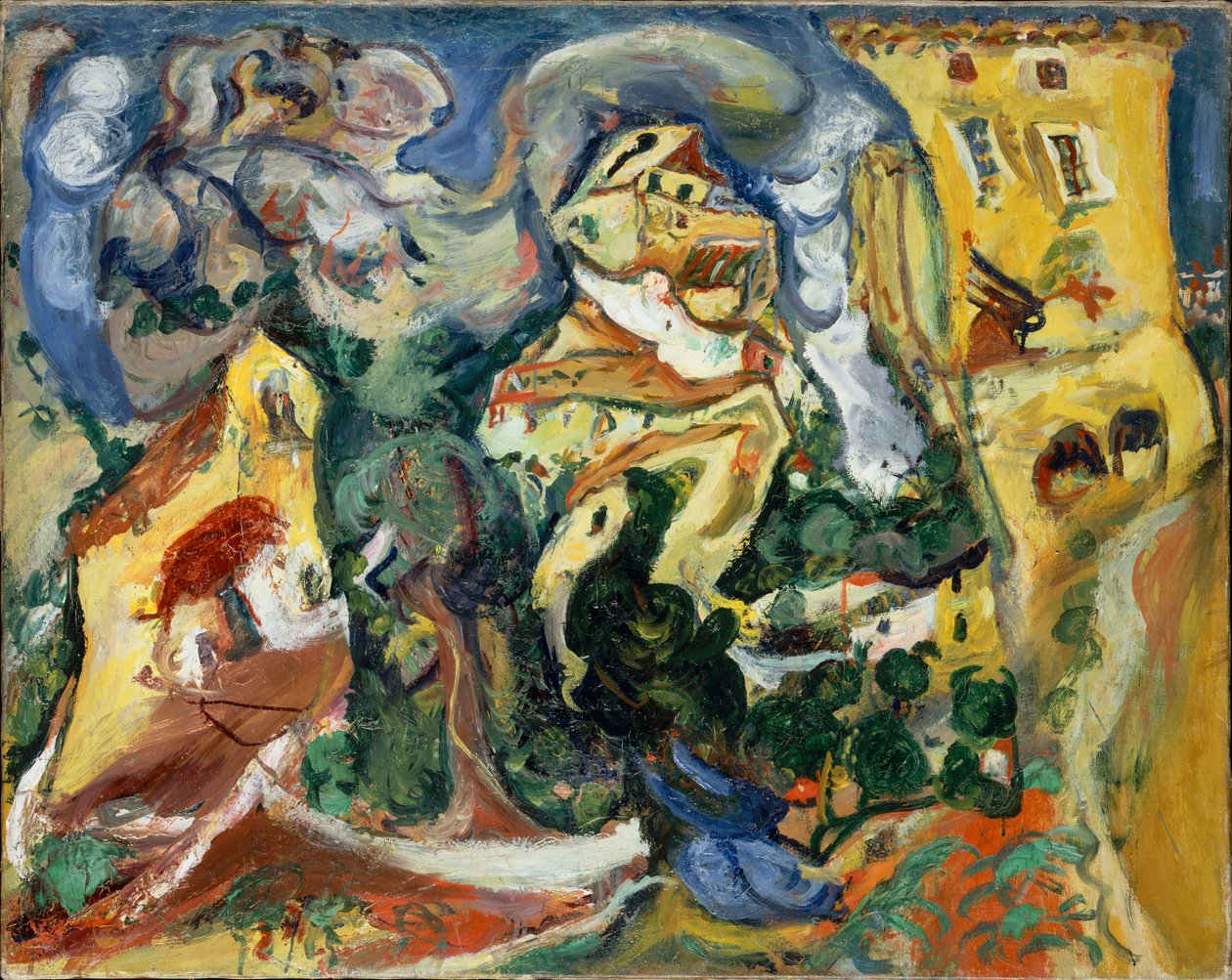 A Vila, cerca de 1923. de Chaim Soutine