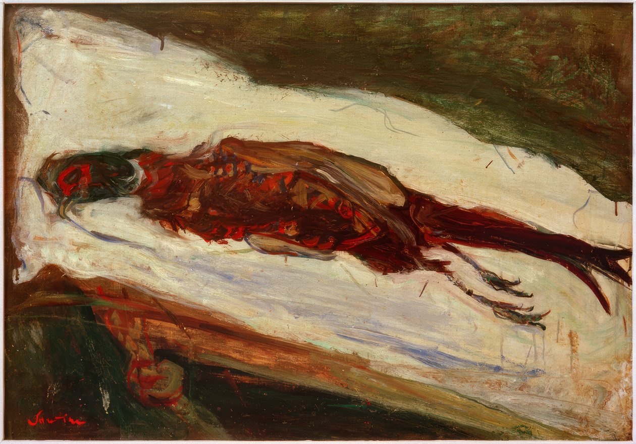 O faisão morto (Toter Fasan) de Chaim Soutine
