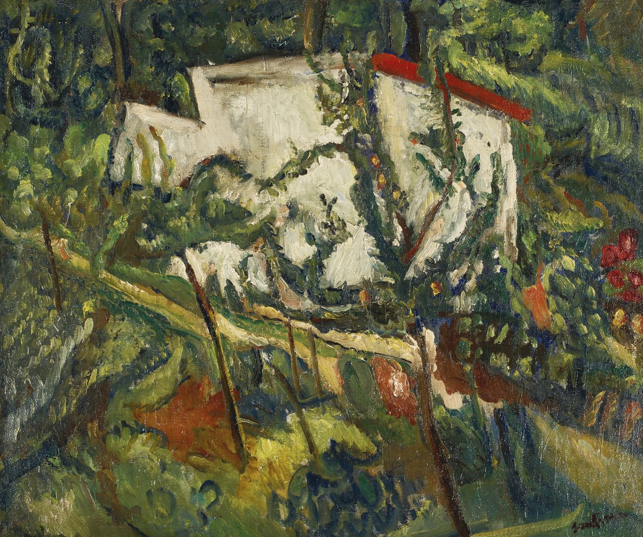 Casa de Clamart, c. 1918 de Chaim Soutine