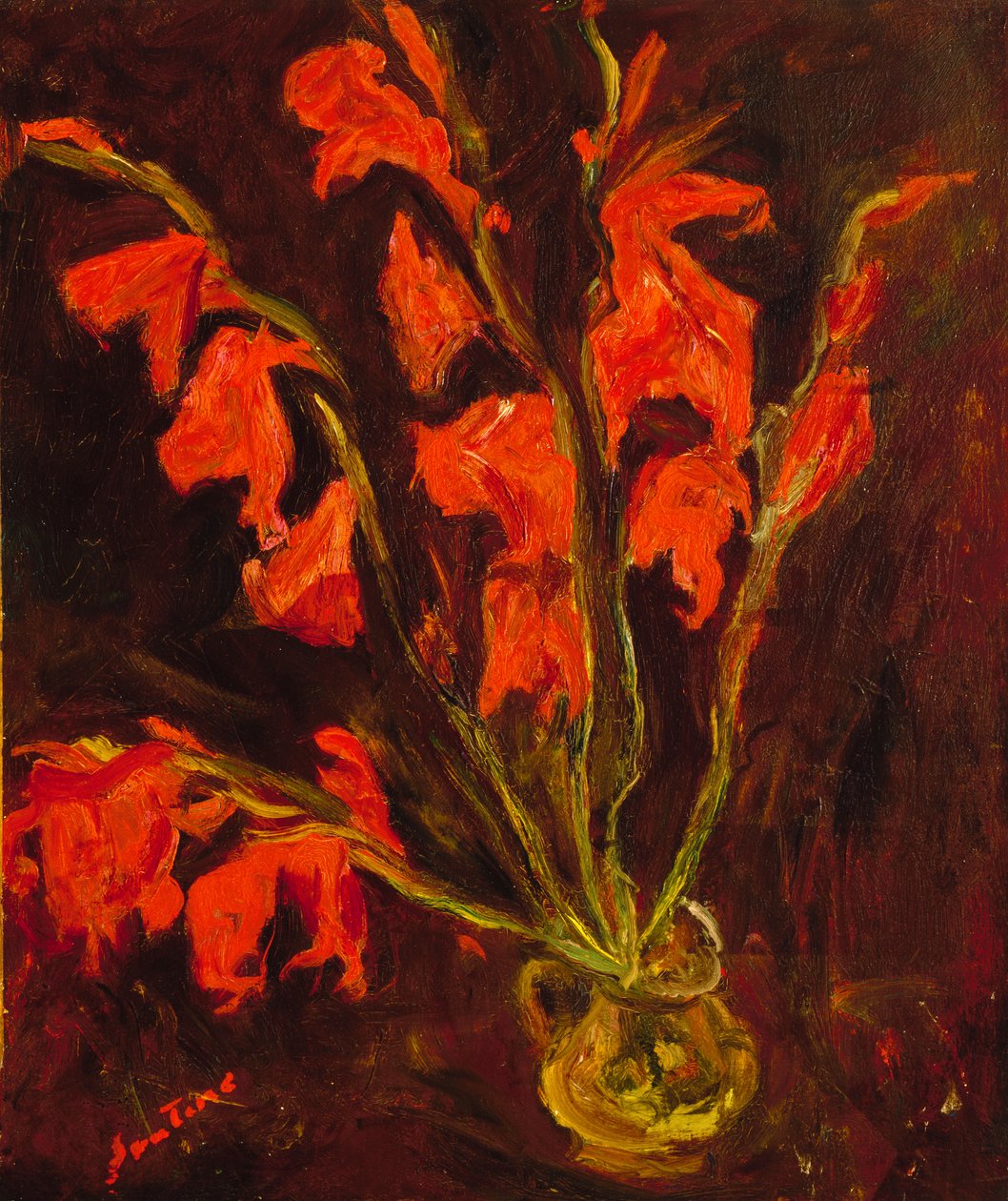 Gladíolos Vermelhos, c.1919 de Chaim Soutine