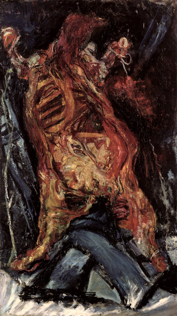 Lado da Carne de Bovino (óleo sobre tela) de Chaim Soutine