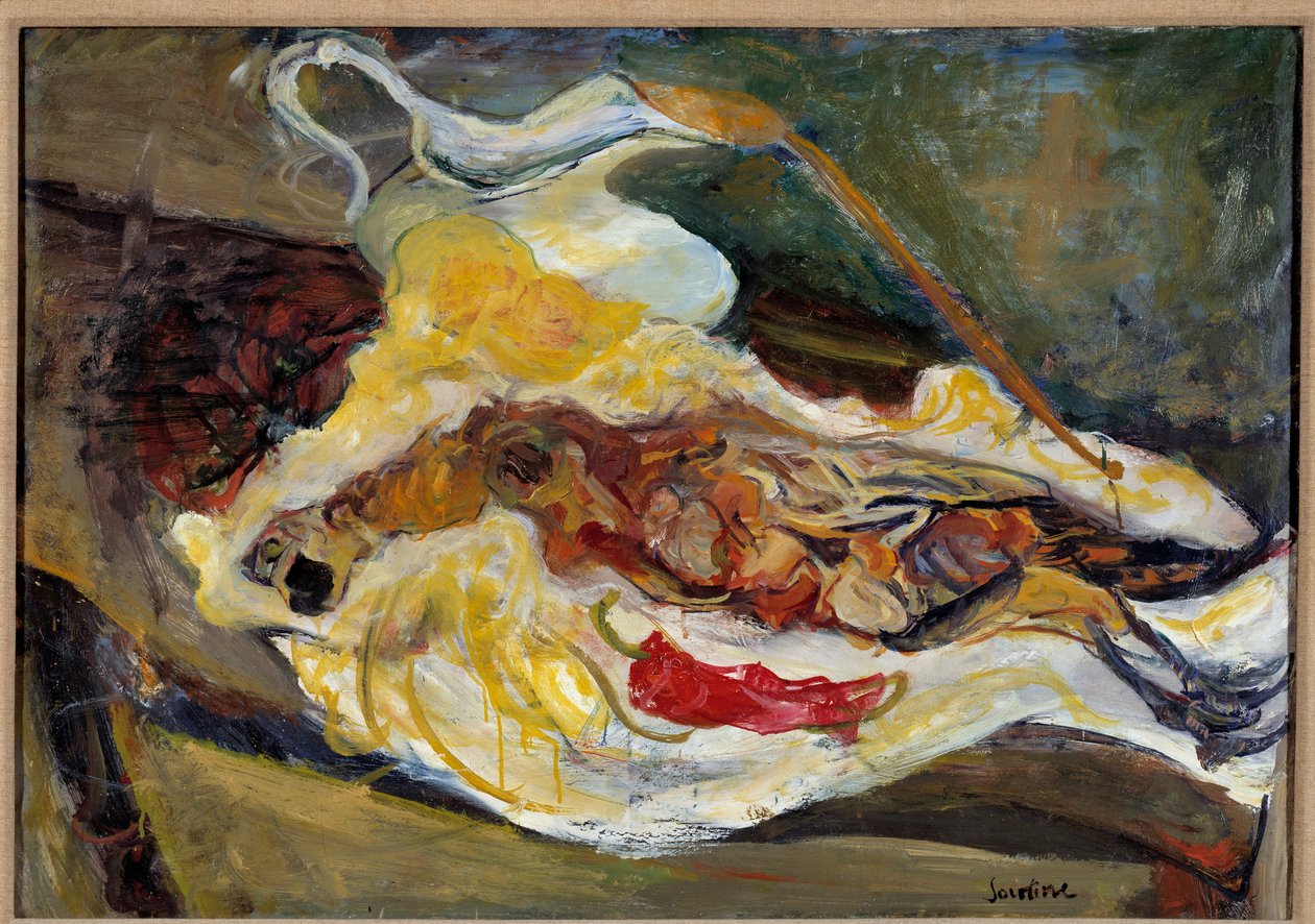 Natureza Morta com Pintura Faisão de Chaim Soutine (1893-1943) Século XX. Dim. 0,64 x 0,92m Paris, Musee de l