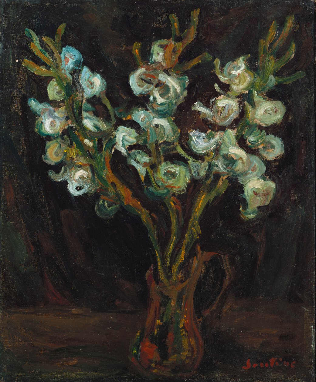 Os Gladíolos Azuis, c.1929 de Chaim Soutine
