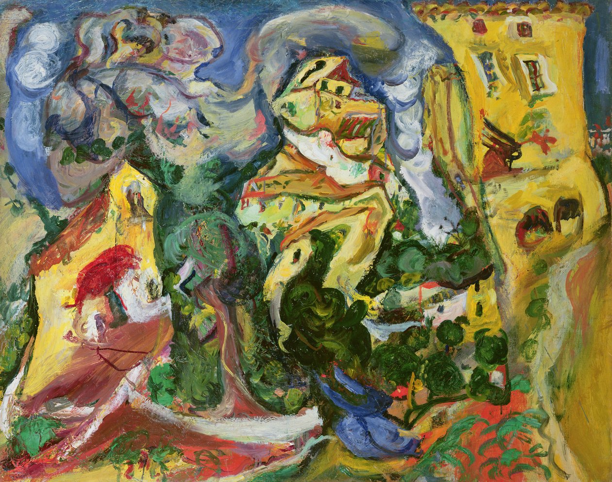 A aldeia, c.1923 de Chaim Soutine