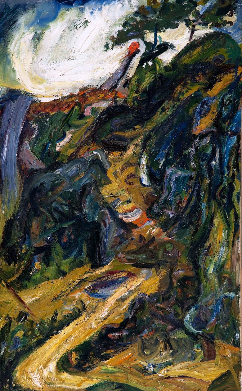 Estrada sinuosa, perto de Gréolières de Chaim Soutine
