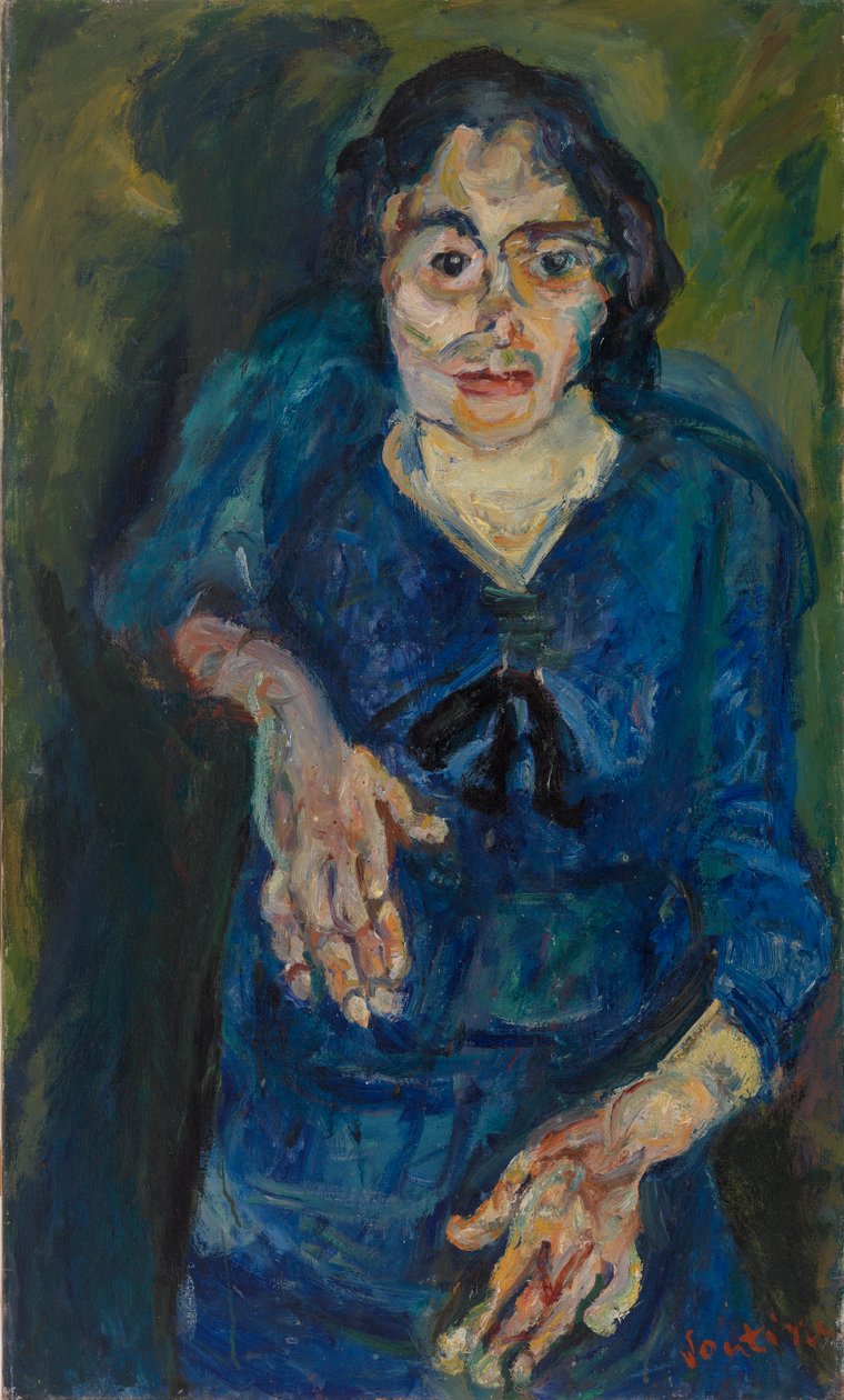 mulher de azul de Chaim Soutine