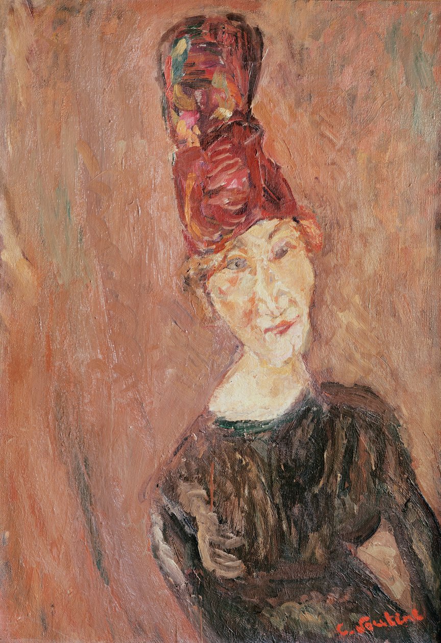 Mulher com um chapéu de 1926 de Chaim Soutine