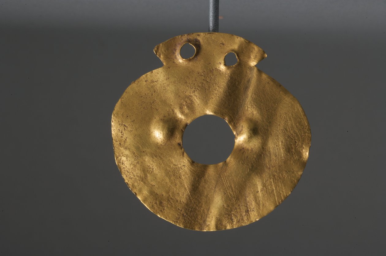 Deusa estilizada dos Cárpatos, Idade do Cobre (ouro) de Chalcolithic