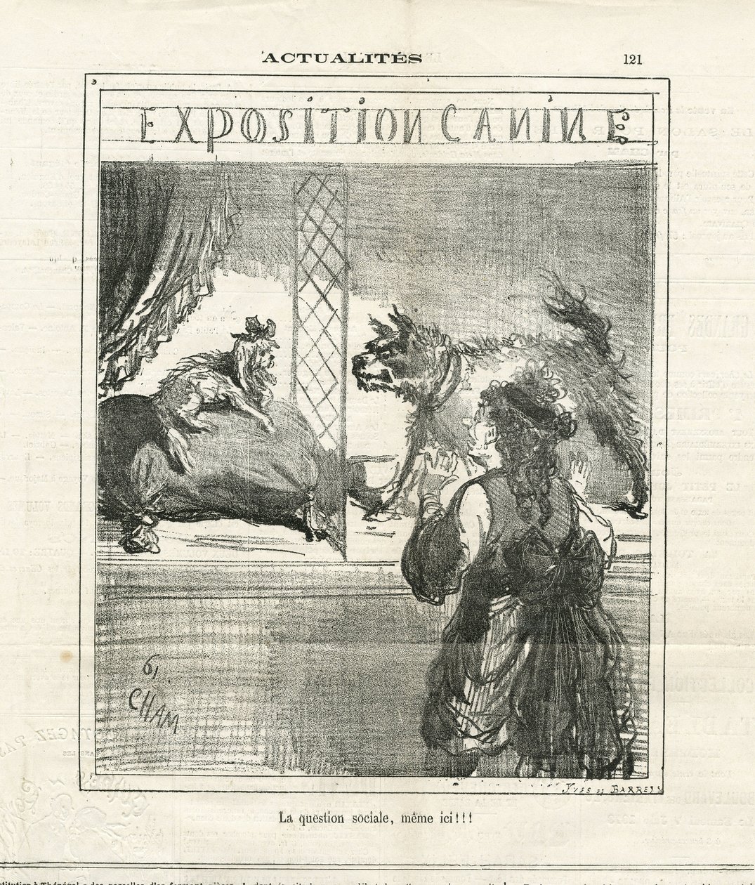 Ilustração de Cham (1819-1879) em O Charivari de Amédée de Noé