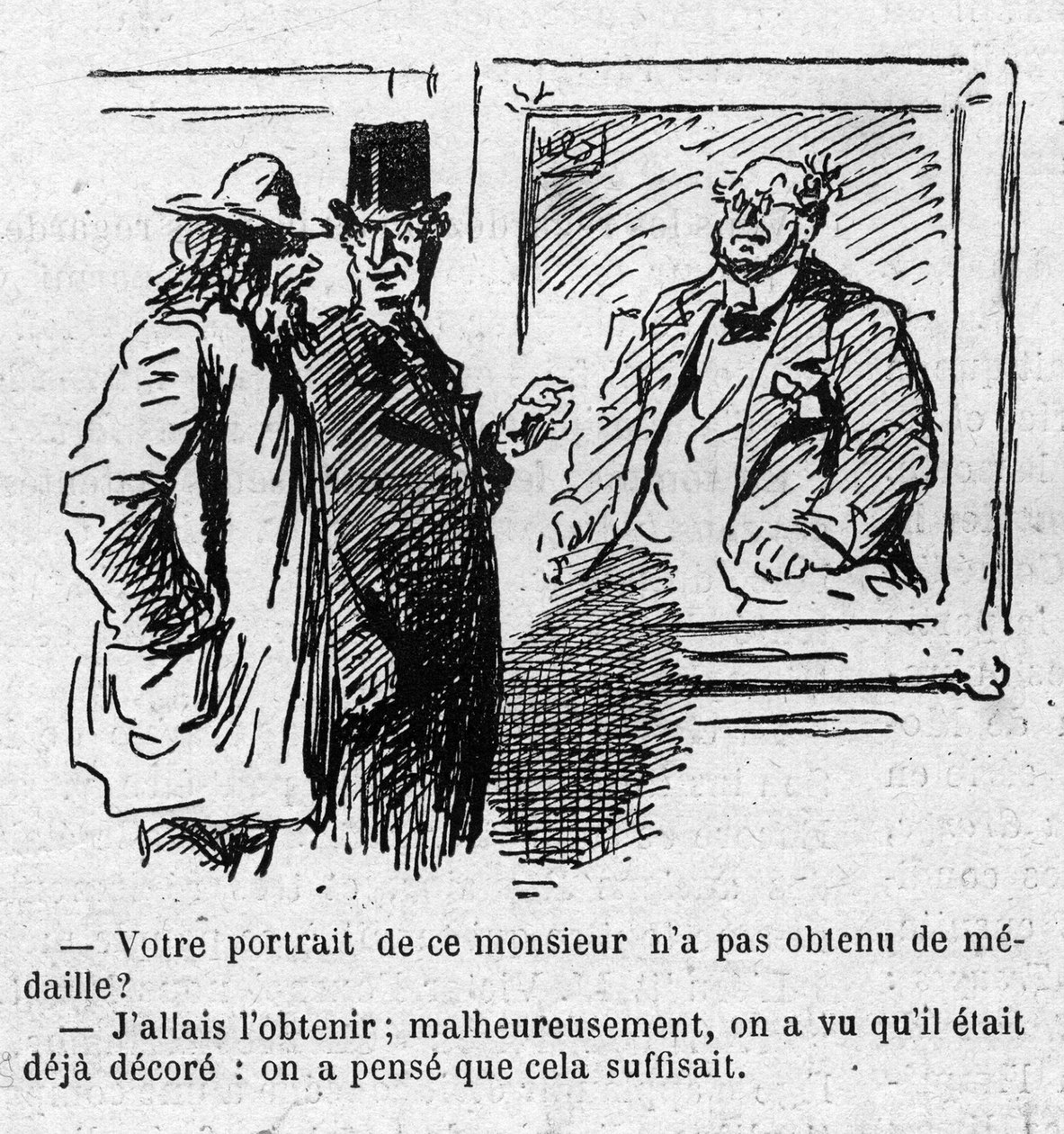 Cartoon de Cham (Amedee de Noe de Amédée de Noé