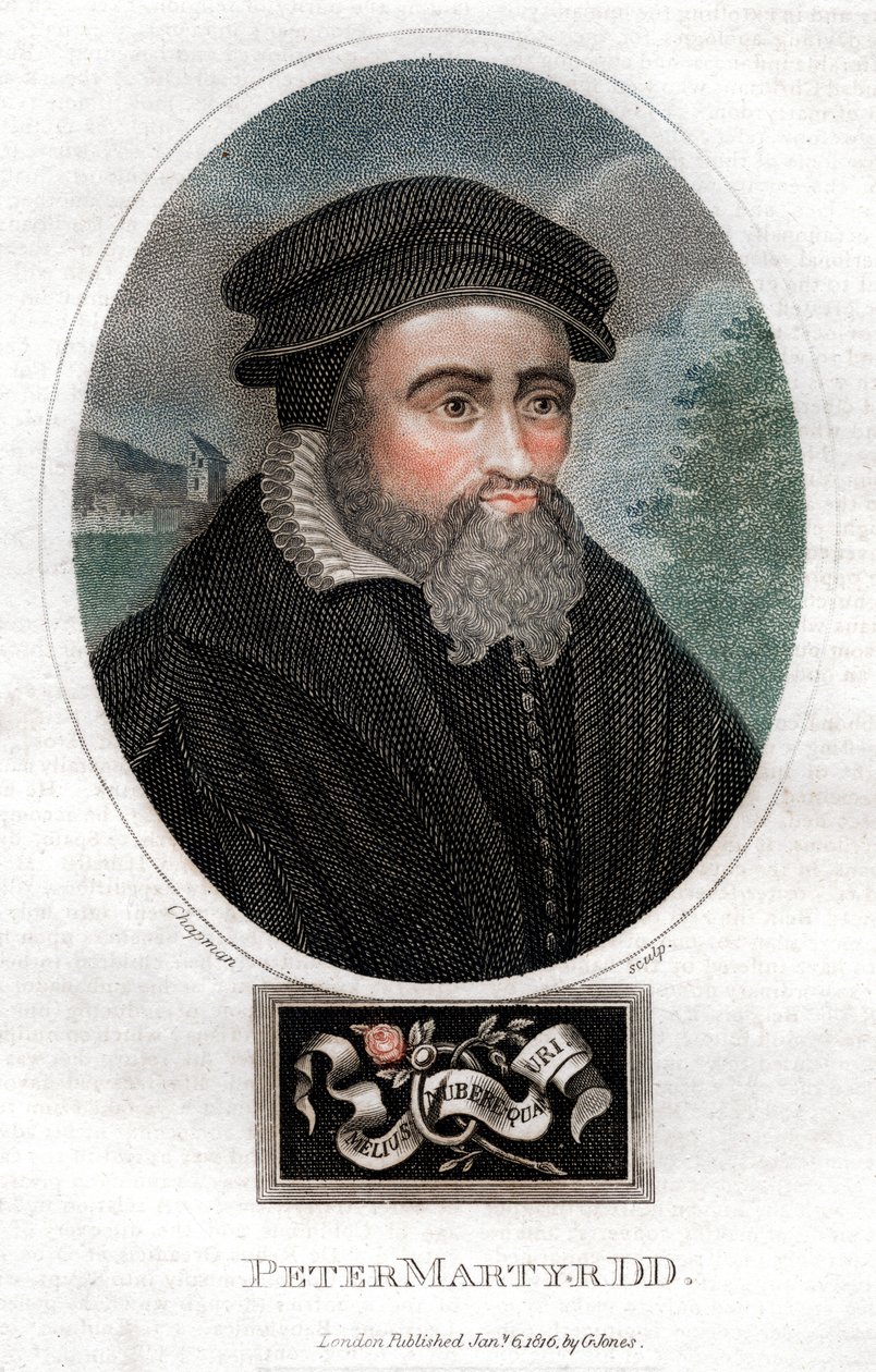 Pietro Martire Vermigli 1499-1562, teólogo italiano, 1816. de Chapman and Co