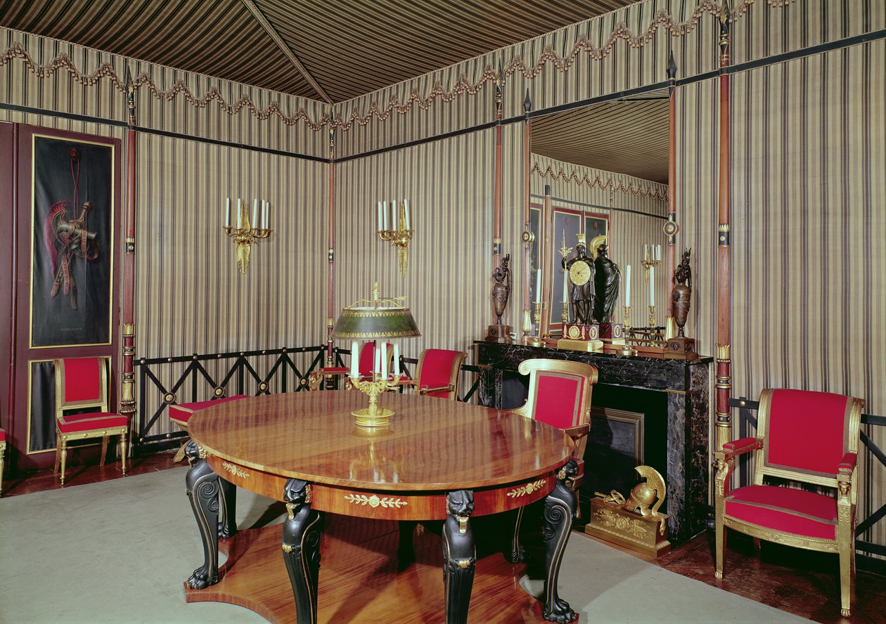 Sala do Conselho, criada em 1800 de Charles Percier