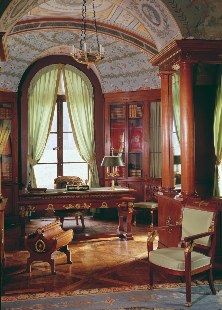 O estudo de Napoleão Bonaparte, c.1800 de Charles Percier