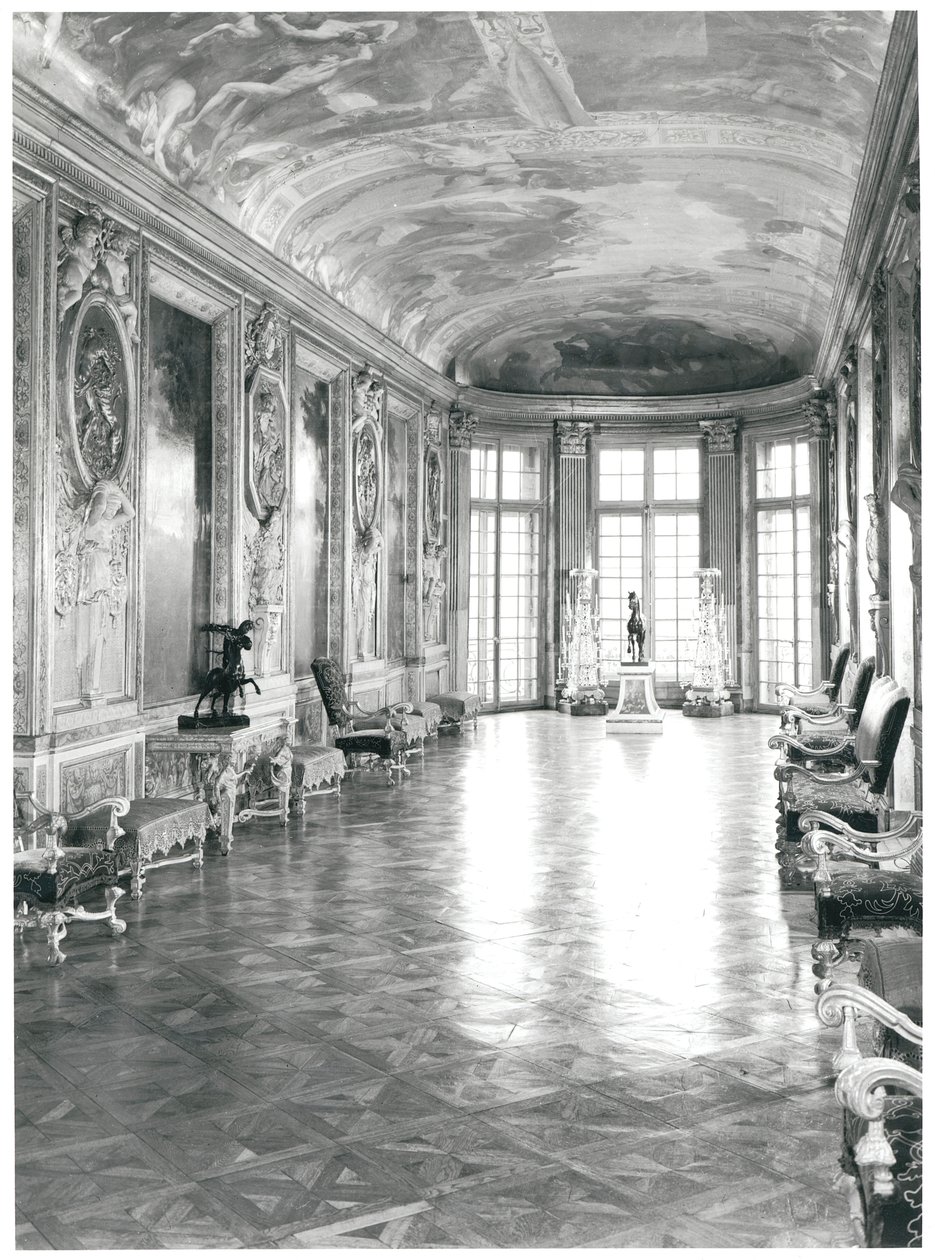 Vista da Galerie d&39;Hercule, projetada em 1640 de Charles & Le Vau, Louis Le Brun