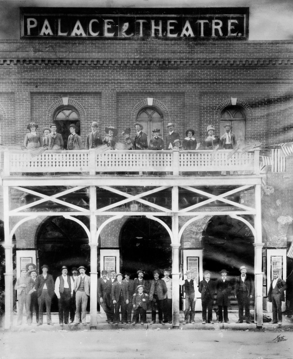 Teatro Palace, 15th e Blake Streets, c.1880-90 de Charles A. Nast