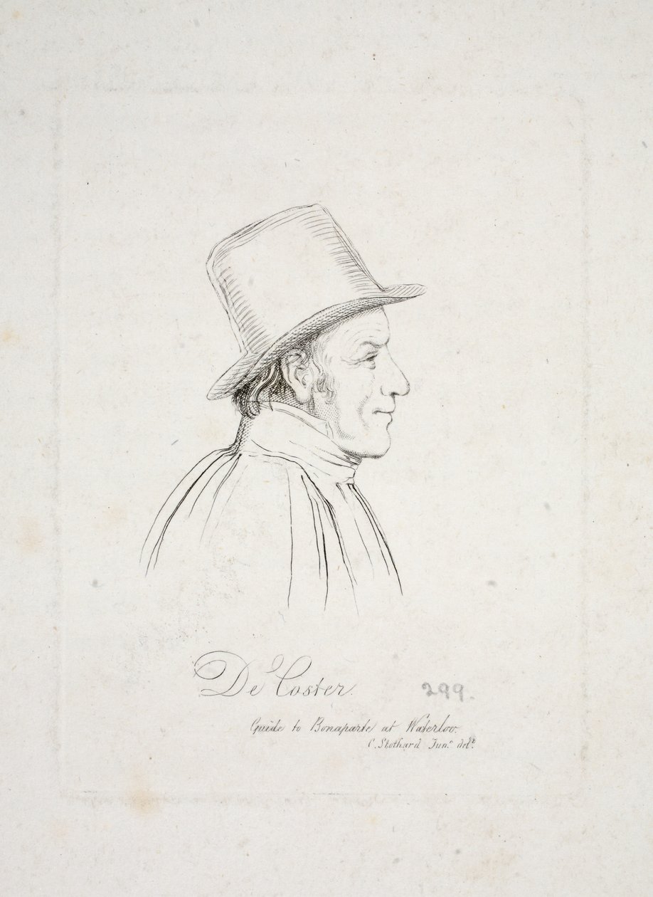 De Coster, guia para Bonaparte em Waterloo de Charles Alfred Stothard